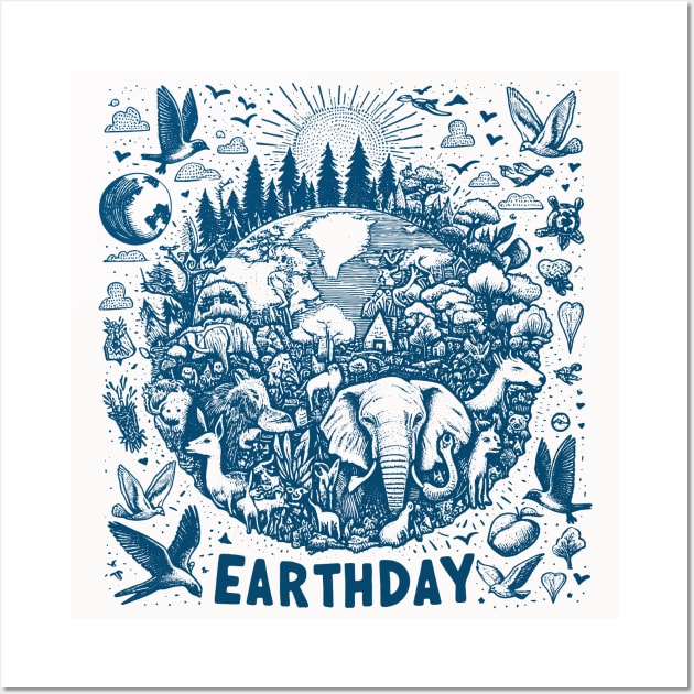 Earth day Wall Art by MZeeDesigns